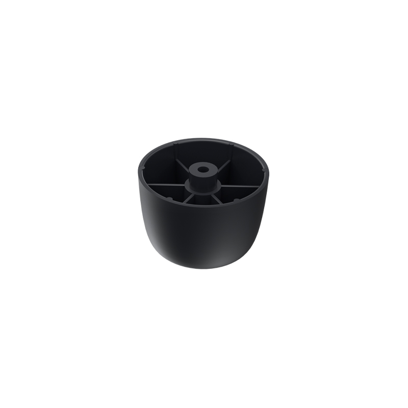 PLASTIC SOFA LEG D.60 / H.40 / MAT BLACK FURNITURE LEGS